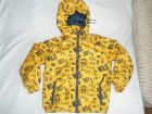 Куртка-ветровка «Demix sport» утепленная, на флисовом подкладе, желтая на ребенка 4-5лет, р. 98-110