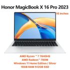 Ноутбук Honor MagicBook X16 Pro 2023 AMD Ryzen 7 7840HS 16" IPS 1920* 1200, 16Gb DDR5, 512Gb SSD, AMD Radeon 780M, Windows 11 Home, серебристый, Русская раскладка. Гарантия 12 месяцев!