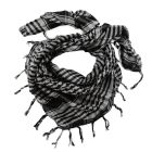 Арафатка (куфия, шемаг, дисмаль) шарф-платок 110х110 хлопок. Черно-белый, черно-зеленый.,