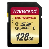 Лот: 4265093. Фото: 2. Карта памяти SD XC 128 GB Transcend... Носители информации