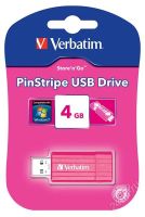 Лот: 1766747. Фото: 3. Флешка USB 4 ГБ Verbatim PinStripe... Компьютеры, оргтехника, канцтовары