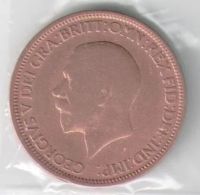 Лот: 13056176. Фото: 2. Полпени 1/2 1929 год, Англия... Монеты