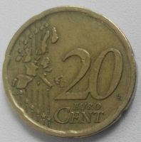 Лот: 14715300. Фото: 2. 20 евроцентов 1999 Испания (679... Монеты