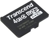 Лот: 19296834. Фото: 2. Карта памяти microSD HC 4 GB Transcend... Носители информации