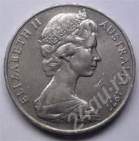 Лот: 198001. Фото: 2. Австралия. 20 цент 1977г. Большая... Монеты