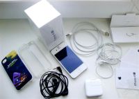Лот: 2382475. Фото: 2. Apple iPhone 4s 32Gb white + Monster... Смартфоны, связь, навигация
