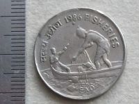 Лот: 19295668. Фото: 6. Монета 50 пайс Индия 1986 львы...