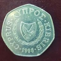 Лот: 19496899. Фото: 2. Кипр 50 центов 1998 KM# 66. Монеты