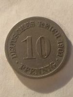 Лот: 14793591. Фото: 2. 10 пфеннигов 1901 года -D-Германия. Монеты