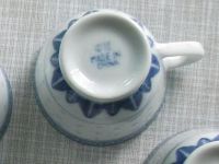 Лот: 11909073. Фото: 2. Чайная, кофейная чашка бело-голубой... Антиквариат