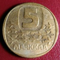 Лот: 12107154. Фото: 2. Финляндия. 5 марок. 1988г. Монеты