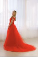 Лот: 16005345. Фото: 2. Платье красное длинное. для фотосессии... Женская одежда