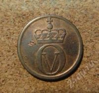 Лот: 1315826. Фото: 2. Тетерев на бронзовой монете Норвегии... Монеты