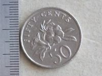 Лот: 8523155. Фото: 8. Монета 50 цент Сингапур 1990 герб...