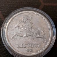 Лот: 20008714. Фото: 2. 5 Лит 1936 Литва серебро. Монеты