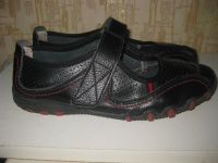 Лот: 12145659. Фото: 2. черные кожаные туфли на липучке... Обувь
