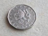 Лот: 16068690. Фото: 2. Монета 2 кроны две Чехия 1997... Монеты