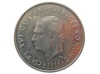 Лот: 18847118. Фото: 2. Швеция 1 крона 2008 Карл XVI Густав. Монеты