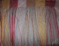 Лот: 1374273. Фото: 2. Штора нитяная радуга бордово-золотисто-коричневая... Домашний текстиль