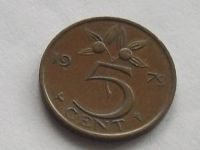 Лот: 16472018. Фото: 8. Монета 5 цент пять Нидерланды...
