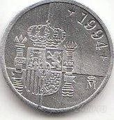 Лот: 1180258. Фото: 2. Испания 1 песета 1994. Монеты