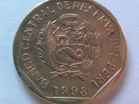 Лот: 22032177. Фото: 2. Монета Перу 10 сентимо, 1998. Монеты