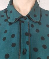 Лот: 20342122. Фото: 2. Рубашка зелёная в горошек Zara. Женская одежда
