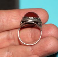Лот: 20223775. Фото: 6. Женское Кольцо, перстень с янтарем...