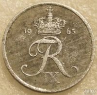 Лот: 9550983. Фото: 2. 2 эре 1965 Дания. Монеты