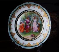 Лот: 21772363. Фото: 2. Настенная тарелка 1890 год Королевская... Антиквариат