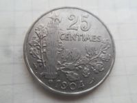 Лот: 21249425. Фото: 2. Франция 25 сантимов 1904. Монеты