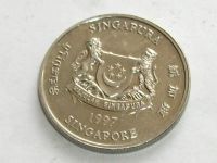 Лот: 7766489. Фото: 3. Монета 20 цент Сингапур 1997 герб... Коллекционирование, моделизм