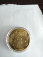 Лот: 18897402. Фото: 2. Сувенирная подарочная монета доги... Олимпиада, Универсиада, Чемпионаты