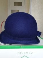 Лот: 20289909. Фото: 4. Фетровая шляпка синего цвета. Красноярск