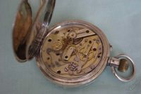 Лот: 5975145. Фото: 6. Старинные серебрянные часы хронограф...
