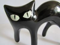 Лот: 16695679. Фото: 6. кот черный ,авторская керамика...