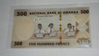 Лот: 20858187. Фото: 2. Руанда , 500 франков , 2019 г... Банкноты
