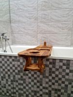 Лот: 19123050. Фото: 9. Столик для ванной/поднос (деревянные...