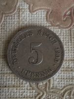 Лот: 16688543. Фото: 2. Германия 5 пфеннигов, 1900 Отметка... Монеты