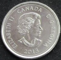 Лот: 6449271. Фото: 2. Канада 25 центов 2013г АНЦ - вторая... Монеты