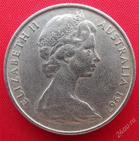 Лот: 2576514. Фото: 2. (№2108) 20 центов 1967 (Австралия... Монеты