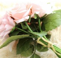 Лот: 10501780. Фото: 2. Букет из роз, георгин и хризантем... Цветы, букеты