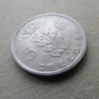 Лот: 22178261. Фото: 2. Монета 5 пять франк Бельгия 1960... Монеты