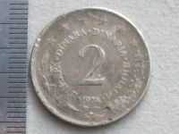 Лот: 19950905. Фото: 5. Монета 2 два динар Югославия 1974...
