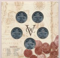 Лот: 9857851. Фото: 2. Нидерланды 1996 набор монетовидных... Значки, медали, жетоны