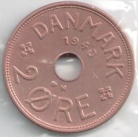 Лот: 11666852. Фото: 2. Дания 2 оре 1940 год (С2-1). Монеты