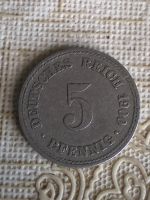 Лот: 16688536. Фото: 2. Германия 5 пфеннигов, 1900 Отметка... Монеты