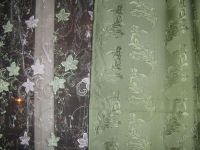 Лот: 1369487. Фото: 2. Комплект штор с тюлем "Мона" фисташковый. Домашний текстиль