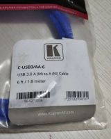 Лот: 21984602. Фото: 2. USB 3.0 A (M) to A (M) cable Kramer... Комплектующие