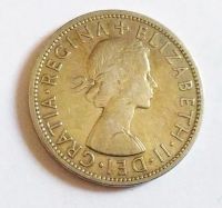 Лот: 21546732. Фото: 2. Великобритания 1/2 кроны 1957. Монеты